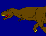 Dibuix Tiranosaure rex pintat per Anna prat font
