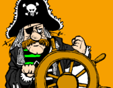 Dibuix Capità pirata pintat per ronaldo