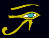 Dibuix Ull Horus pintat per berta v