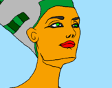 Dibuix Bust de Nefertiti pintat per martap