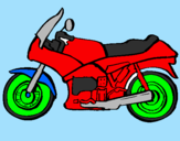 Dibuix Motocicleta pintat per maria  isabel
