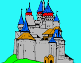 Dibuix Castell medieval pintat per arnau