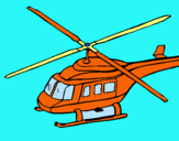 Dibuix Helicòpter  pintat per david