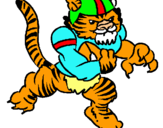Dibuix Jugador tigre pintat per xavier