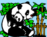 Dibuix Mare Panda pintat per emma