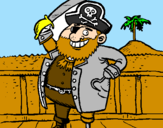 Dibuix Pirata a bord pintat per oriol