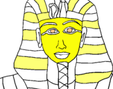 Dibuix Tutankamon pintat per Anna  rosell