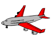 Dibuix Avió de passatgers  pintat per Laia