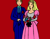 Dibuix Marit i dona III pintat per elisa