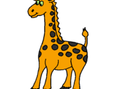 Dibuix Girafa pintat per monica