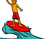 Dibuix Surfista pintat per iker   t