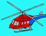 Dibuix Helicòpter  pintat per aleix