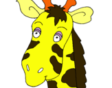 Dibuix Cara de girafa pintat per tqm