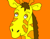 Dibuix Cara de girafa pintat per Biel