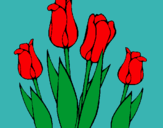 Dibuix Tulipes pintat per Zuzanna