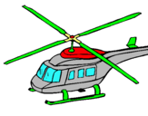 Dibuix Helicòpter  pintat per jan solà