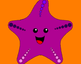 Dibuix Estrella de mar pintat per nuria
