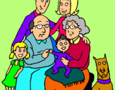Dibuix Família pintat per elia currius