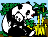 Dibuix Mare Panda pintat per ARNAUVILASECA