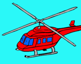Dibuix Helicòpter  pintat per eric alvarez
