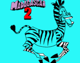 Dibuix Madagascar 2 Marty pintat per WIXO WIXO