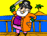 Dibuix Pirata a bord pintat per abal