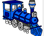 Dibuix Tren pintat per VIATGE