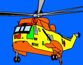 Dibuix Helicòpter al rescat  pintat per anònim