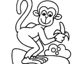 Dibuix Mono pintat per POL