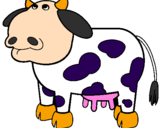 Dibuix Vaca pensativa pintat per emilia