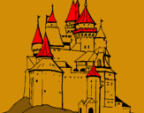 Dibuix Castell medieval pintat per xavi