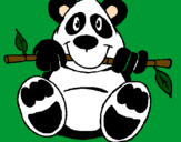 Dibuix Ós Panda pintat per paula