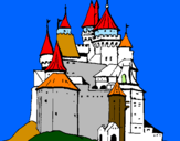 Dibuix Castell medieval pintat per pumitu