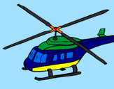 Dibuix Helicòpter  pintat per Marc