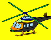 Dibuix Helicòpter  pintat per Yeray