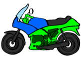 Dibuix Motocicleta pintat per joan