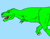 Dibuix Tiranosaure rex pintat per tirrrrrrrrrro