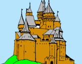 Dibuix Castell medieval pintat per Castell carcas
