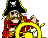 Dibuix Capità pirata pintat per marc
