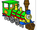 Dibuix Tren pintat per julia