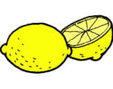 Dibuix llimona pintat per lemon