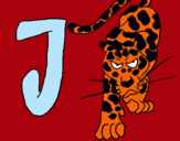 Dibuix Jaguar pintat per Judit    serrat