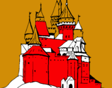 Dibuix Castell medieval pintat per CARLA