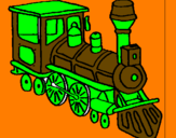 Dibuix Tren pintat per ADRIA