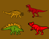 Dibuix Dinosauris de terra pintat per oscar