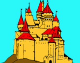 Dibuix Castell medieval pintat per laia piquer