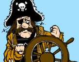 Dibuix Capità pirata pintat per pol arnal