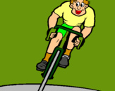 Dibuix Ciclista amb gorra  pintat per Jordi