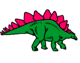 Dibuix Stegosaurus pintat per alex