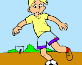 Dibuix Jugar a futbol pintat per NIL FENOI
